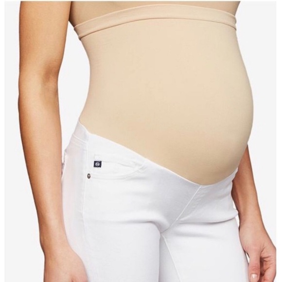 AG Maternity White Skinny Jeans 30R - Picture 1 of 7